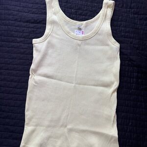 Uniqlo bright yellow tank top